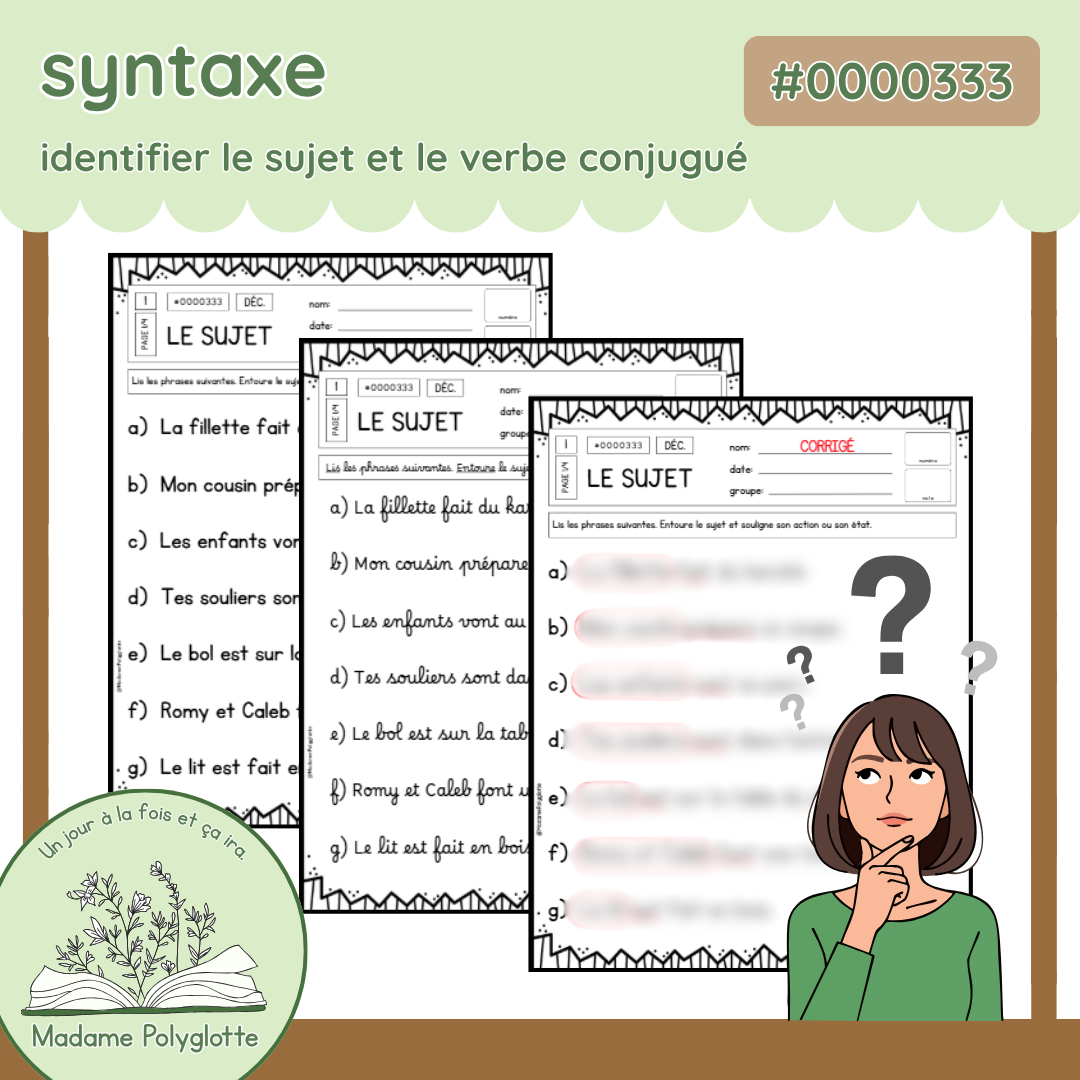 0000333 - Trouver le sujet