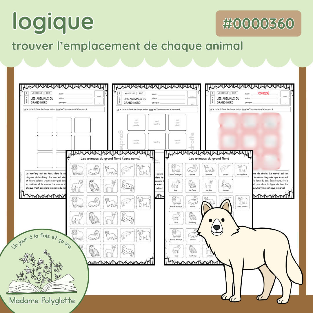 0000360 - Je lis et je résonne - Les animaux polaires 2