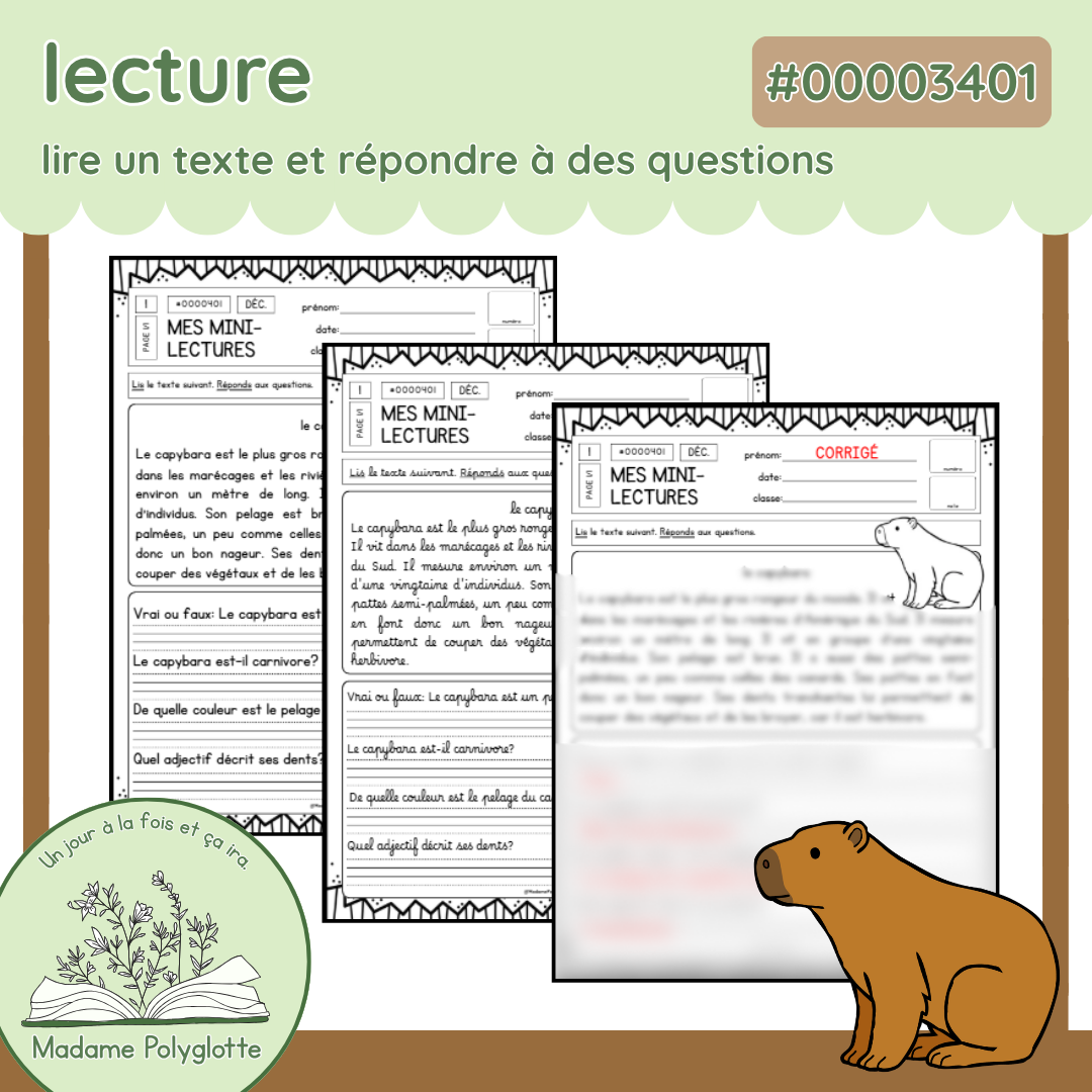 0000401 - Mini lecture - le capybara