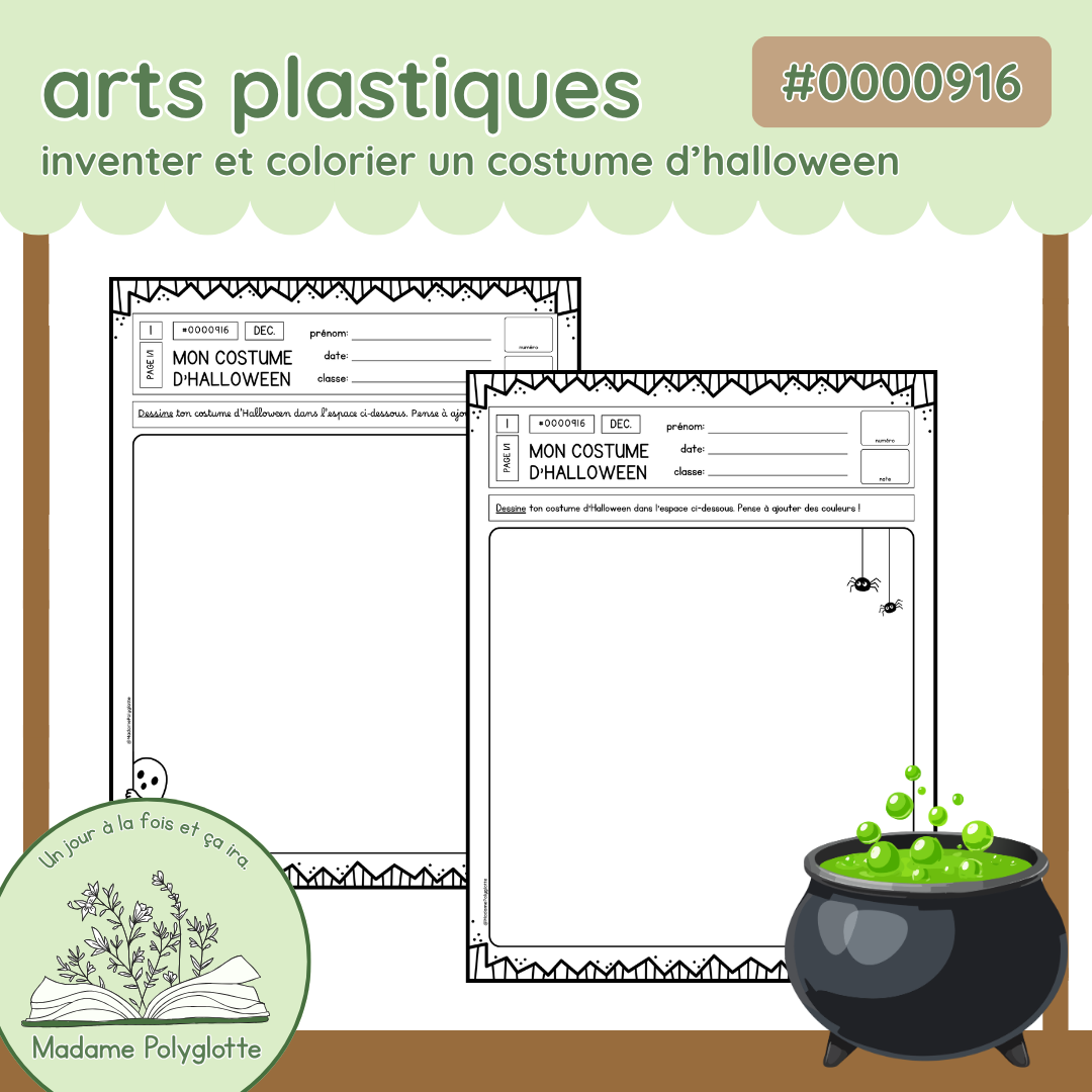 0000916 - Mon costume d'Halloween