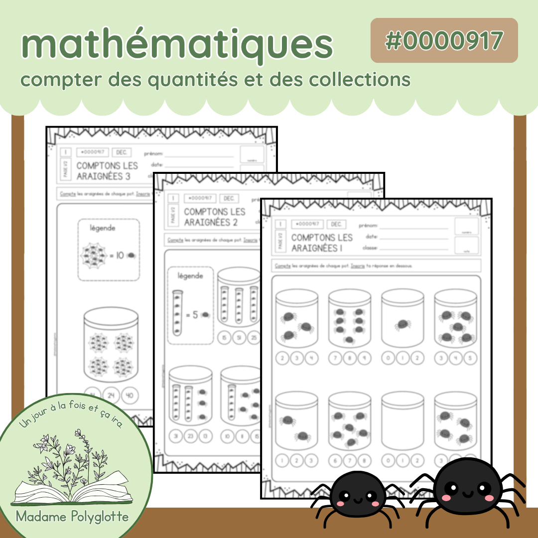 0000917 - Comptons les araignées