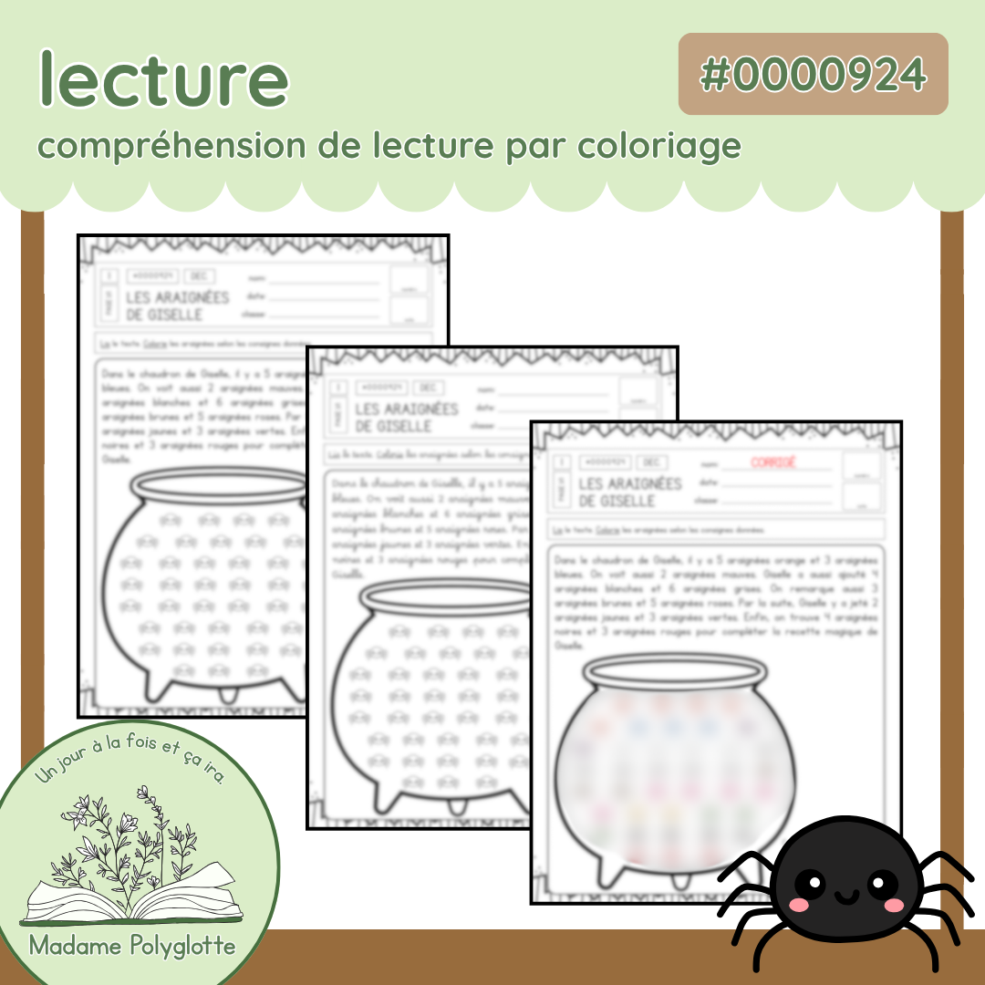 0000924 - Les araignées de Giselle