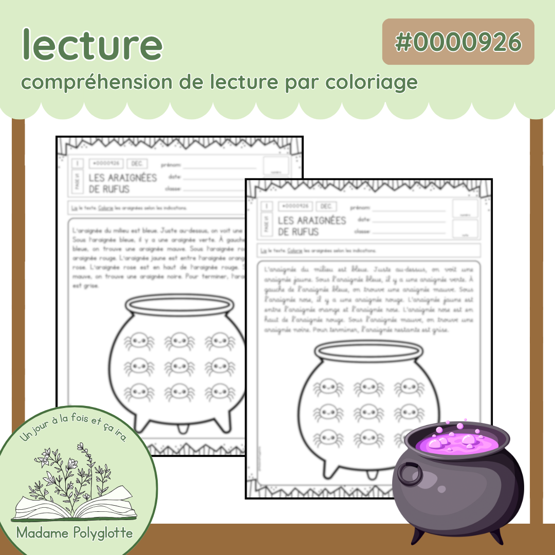 0000926 -  Les araignées de Rufus